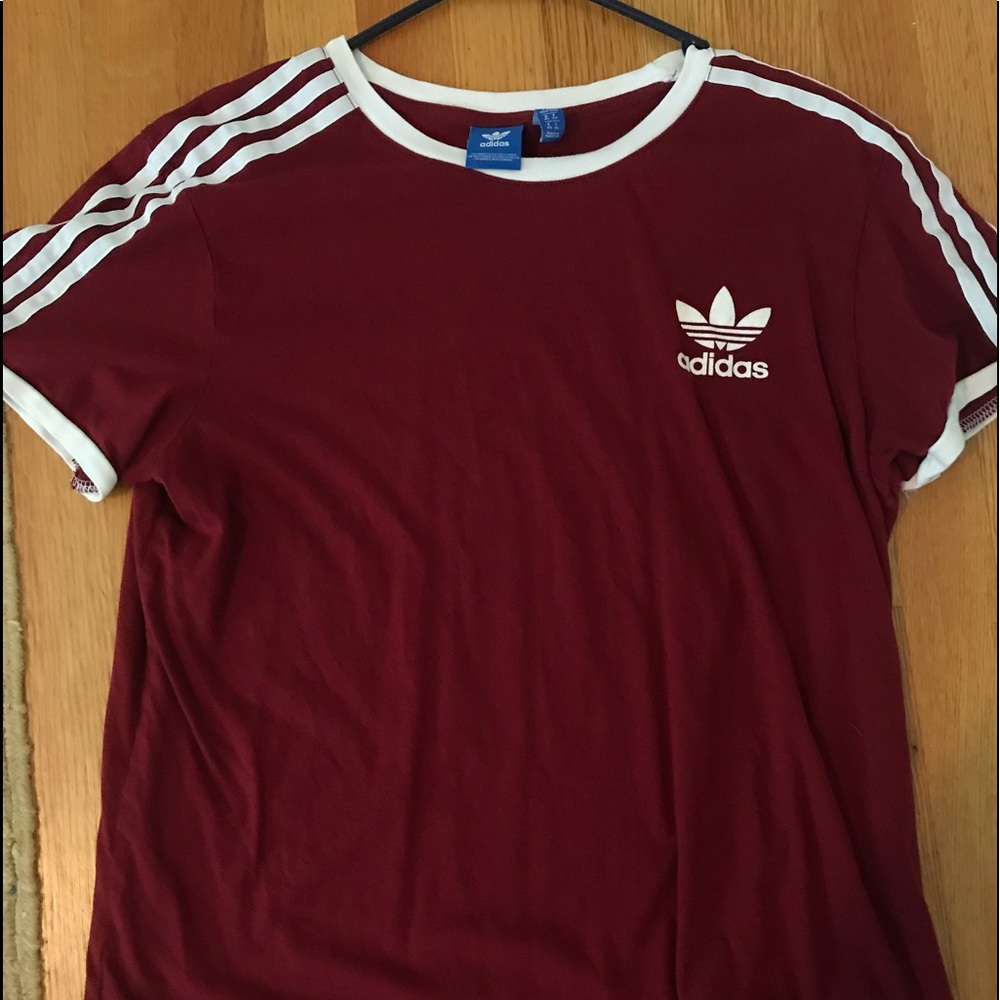 Maroon Adidas T-shirt